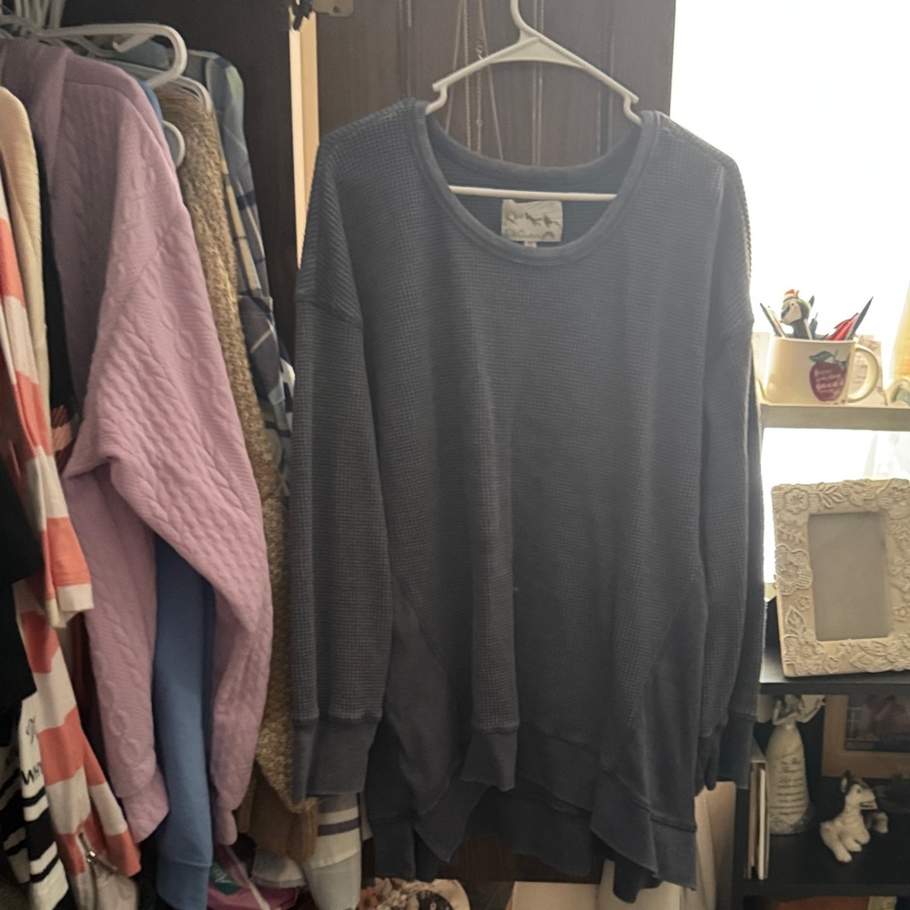 C&C California Blue Crew Neck Sweater